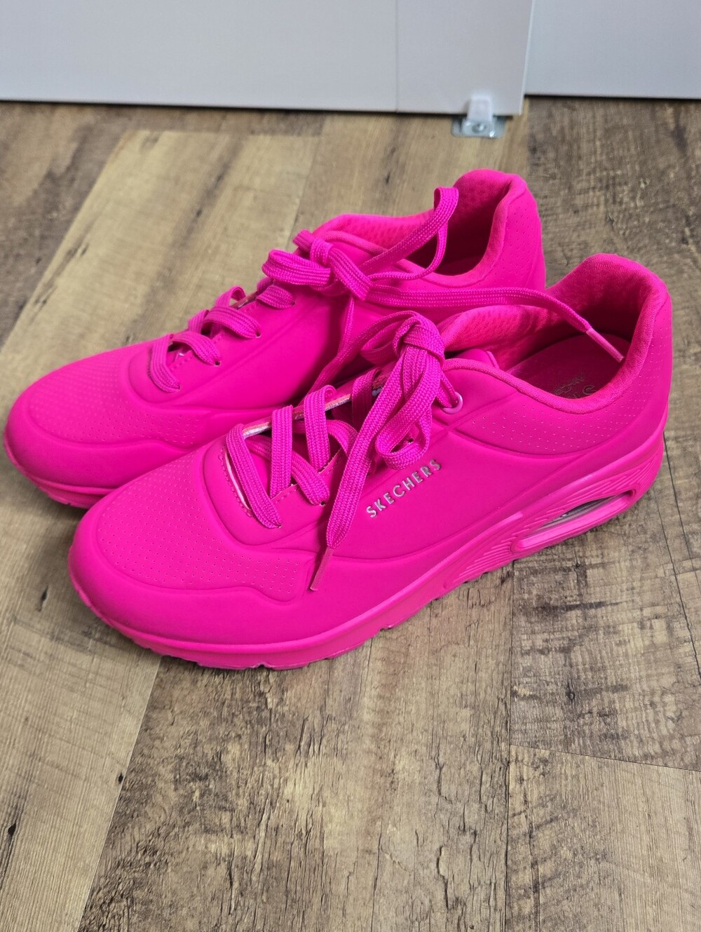 Skechers Womens Uno - Night Shades Bright Pink Size 10 Sneakers